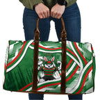 Rabbitohs Rugby Mascot Travel Bag Fierce Athlete Graphic in Sports Style