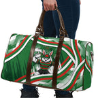 Rabbitohs Rugby Mascot Travel Bag Fierce Athlete Graphic in Sports Style