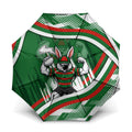 Rabbitohs Rugby Mascot Umbrella Fierce Athlete Graphic in Sports Style