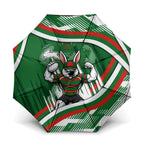Rabbitohs Rugby Mascot Umbrella Fierce Athlete Graphic in Sports Style