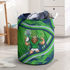 Canberra Raiders Rugby Mascot Laundry Basket Fierce Athlete Graphic in Sports Style