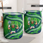 Canberra Raiders Rugby Mascot Laundry Basket Fierce Athlete Graphic in Sports Style