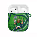 Canberra Raiders Rugby Mascot AirPods Case Fierce Athlete Graphic in Sports Style