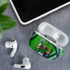 Canberra Raiders Rugby Mascot AirPods Case Fierce Athlete Graphic in Sports Style