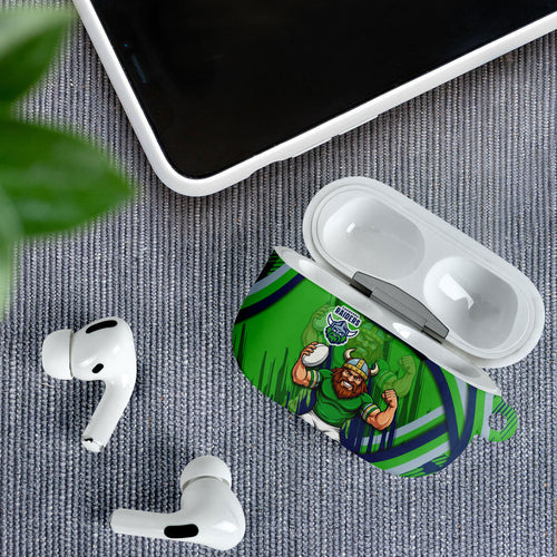 Canberra Raiders Rugby Mascot AirPods Case Fierce Athlete Graphic in Sports Style