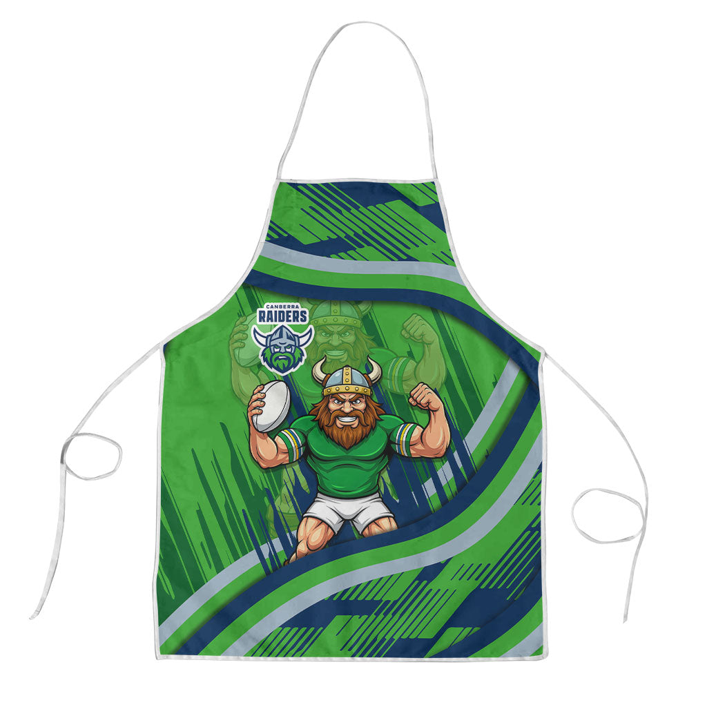 Canberra Raiders Rugby Mascot Apron Fierce Athlete Graphic in Sports Style
