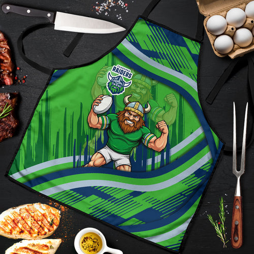 Canberra Raiders Rugby Mascot Apron Fierce Athlete Graphic in Sports Style