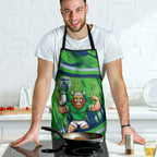 Canberra Raiders Rugby Mascot Apron Fierce Athlete Graphic in Sports Style