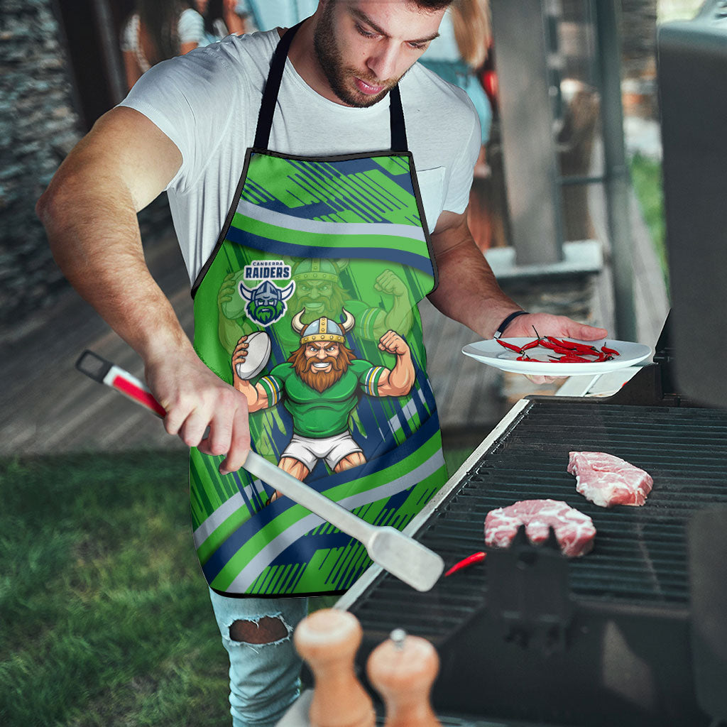 Canberra Raiders Rugby Mascot Apron Fierce Athlete Graphic in Sports Style