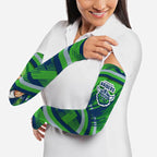 Canberra Raiders Rugby Mascot Arm Sleeves Fierce Athlete Graphic in Sports Style