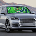 Canberra Raiders Rugby Mascot Auto Sun Shade Fierce Athlete Graphic in Sports Style