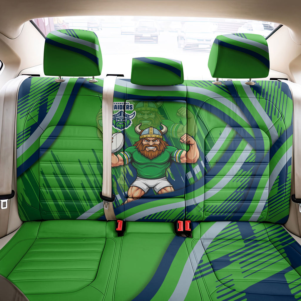 Canberra Raiders Rugby Mascot Back Car Seat Cover Fierce Athlete Graphic in Sports Style