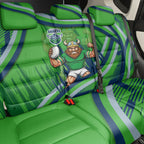 Canberra Raiders Rugby Mascot Back Car Seat Cover Fierce Athlete Graphic in Sports Style