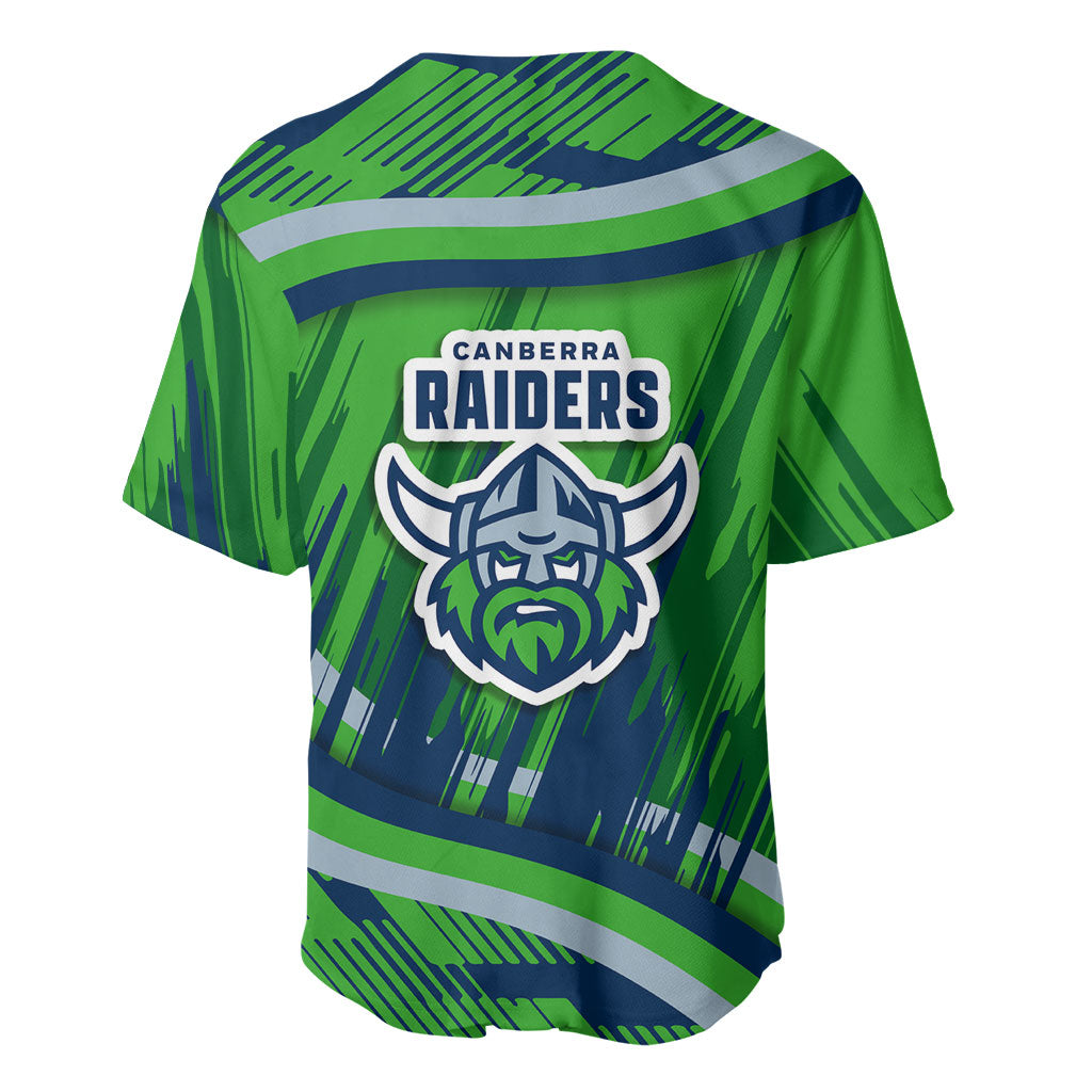Canberra Raiders Rugby Mascot Baseball Jersey Fierce Athlete Graphic in Sports Style