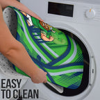 Canberra Raiders Rugby Mascot Bathroom Set Fierce Athlete Graphic in Sports Style