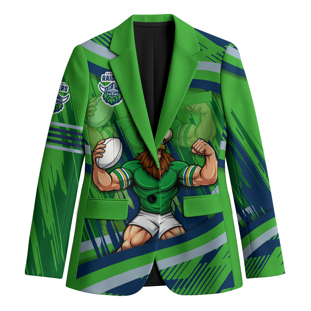 Canberra Raiders Rugby Mascot Blazer Fierce Athlete Graphic in Sports Style