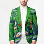 Canberra Raiders Rugby Mascot Blazer Fierce Athlete Graphic in Sports Style