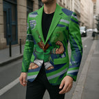 Canberra Raiders Rugby Mascot Blazer Fierce Athlete Graphic in Sports Style