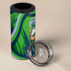 Canberra Raiders Rugby Mascot 4 in 1 Can Cooler Tumbler Fierce Athlete Graphic in Sports Style