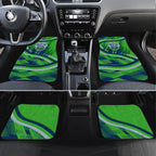 Canberra Raiders Rugby Mascot Car Mats Fierce Athlete Graphic in Sports Style
