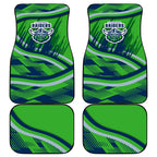 Canberra Raiders Rugby Mascot Car Mats Fierce Athlete Graphic in Sports Style