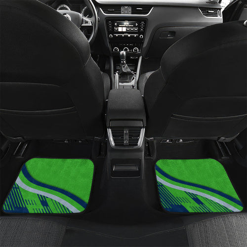Canberra Raiders Rugby Mascot Car Mats Fierce Athlete Graphic in Sports Style