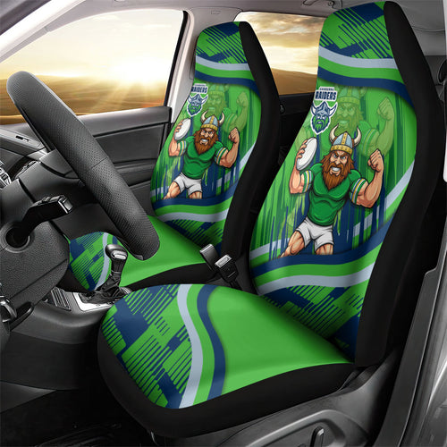 Canberra Raiders Rugby Mascot Car Seat Cover Fierce Athlete Graphic in Sports Style