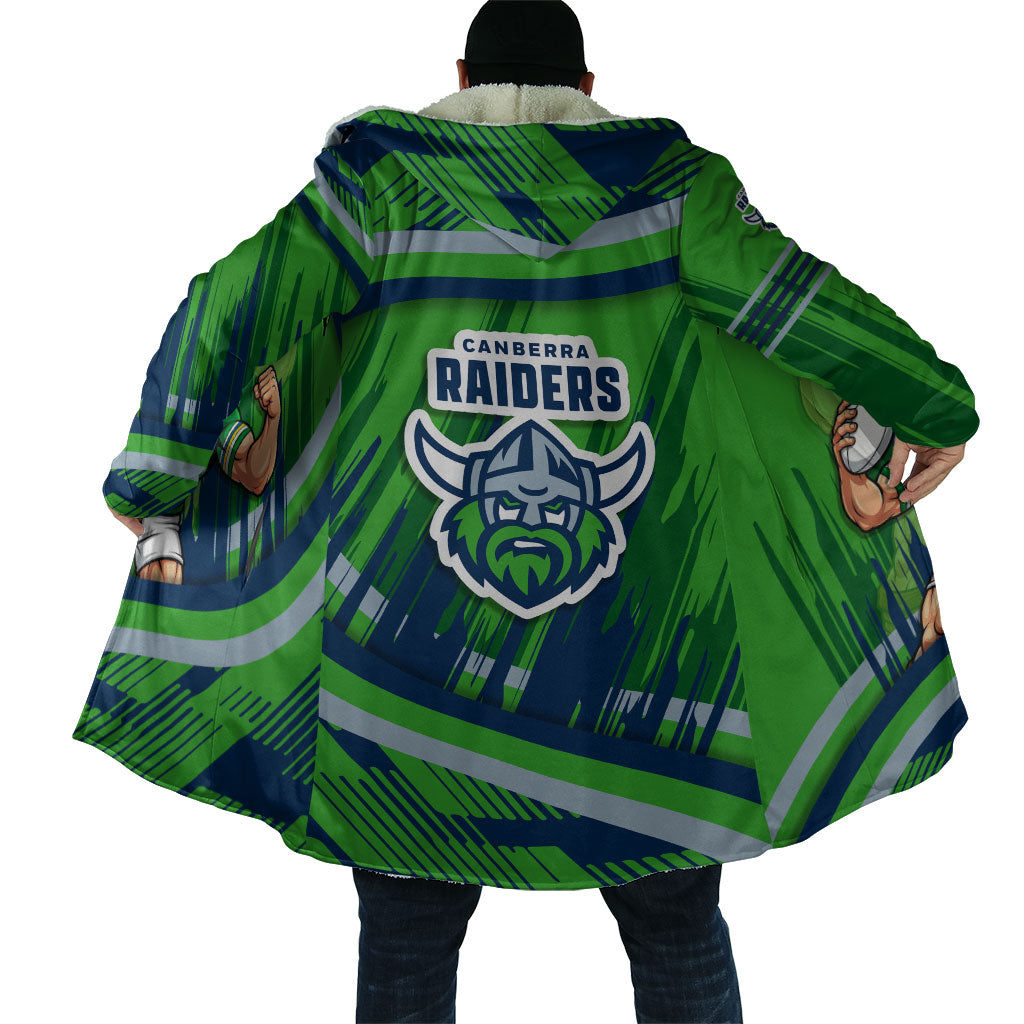 Canberra Raiders Rugby Mascot Cloak Fierce Athlete Graphic in Sports Style