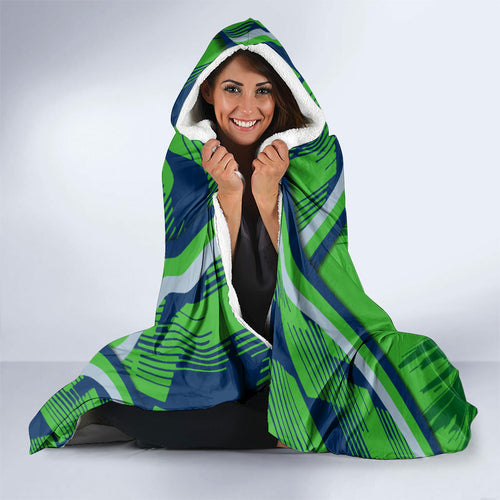 Canberra Raiders Rugby Mascot Hooded Blanket Fierce Athlete Graphic in Sports Style