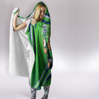 Canberra Raiders Rugby Mascot Hooded Blanket Fierce Athlete Graphic in Sports Style