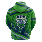 Canberra Raiders Rugby Mascot Hoodie Fierce Athlete Graphic in Sports Style