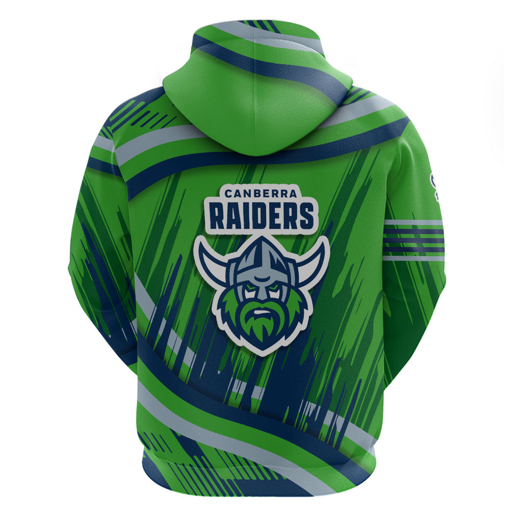 Canberra Raiders Rugby Mascot Hoodie Fierce Athlete Graphic in Sports Style