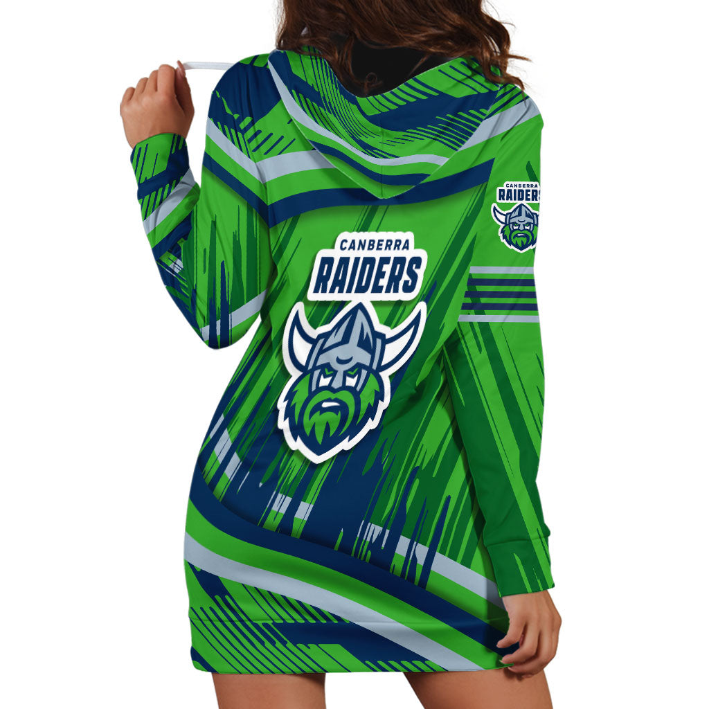 Canberra Raiders Rugby Mascot Hoodie Dress Fierce Athlete Graphic in Sports Style