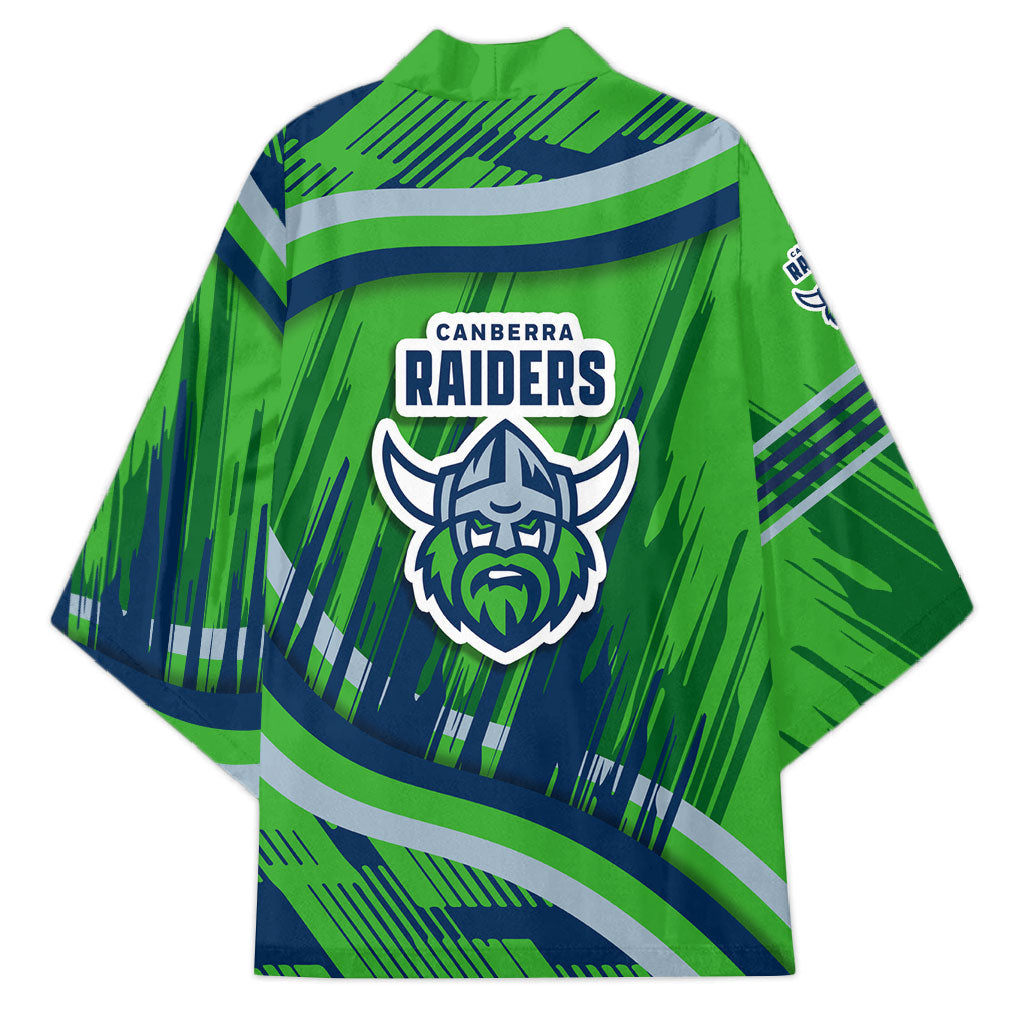Canberra Raiders Rugby Mascot Kimono Fierce Athlete Graphic in Sports Style