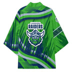 Canberra Raiders Rugby Mascot Kimono Fierce Athlete Graphic in Sports Style