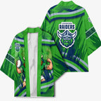 Canberra Raiders Rugby Mascot Kimono Fierce Athlete Graphic in Sports Style