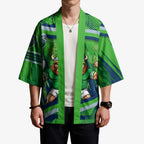 Canberra Raiders Rugby Mascot Kimono Fierce Athlete Graphic in Sports Style