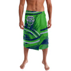 Canberra Raiders Rugby Mascot Lavalava Fierce Athlete Graphic in Sports Style