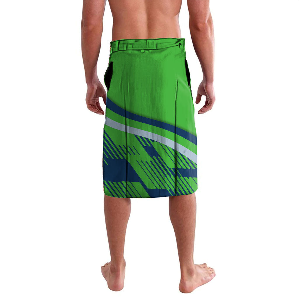 Canberra Raiders Rugby Mascot Lavalava Fierce Athlete Graphic in Sports Style