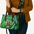 Canberra Raiders Rugby Mascot Leather Bag Fierce Athlete Graphic in Sports Style