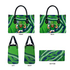 Canberra Raiders Rugby Mascot Leather Bag Fierce Athlete Graphic in Sports Style