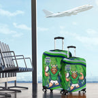 Canberra Raiders Rugby Mascot Luggage Cover Fierce Athlete Graphic in Sports Style