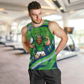Canberra Raiders Rugby Mascot Men Tank Top Fierce Athlete Graphic in Sports Style