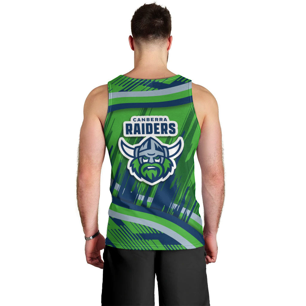 Canberra Raiders Rugby Mascot Men Tank Top Fierce Athlete Graphic in Sports Style