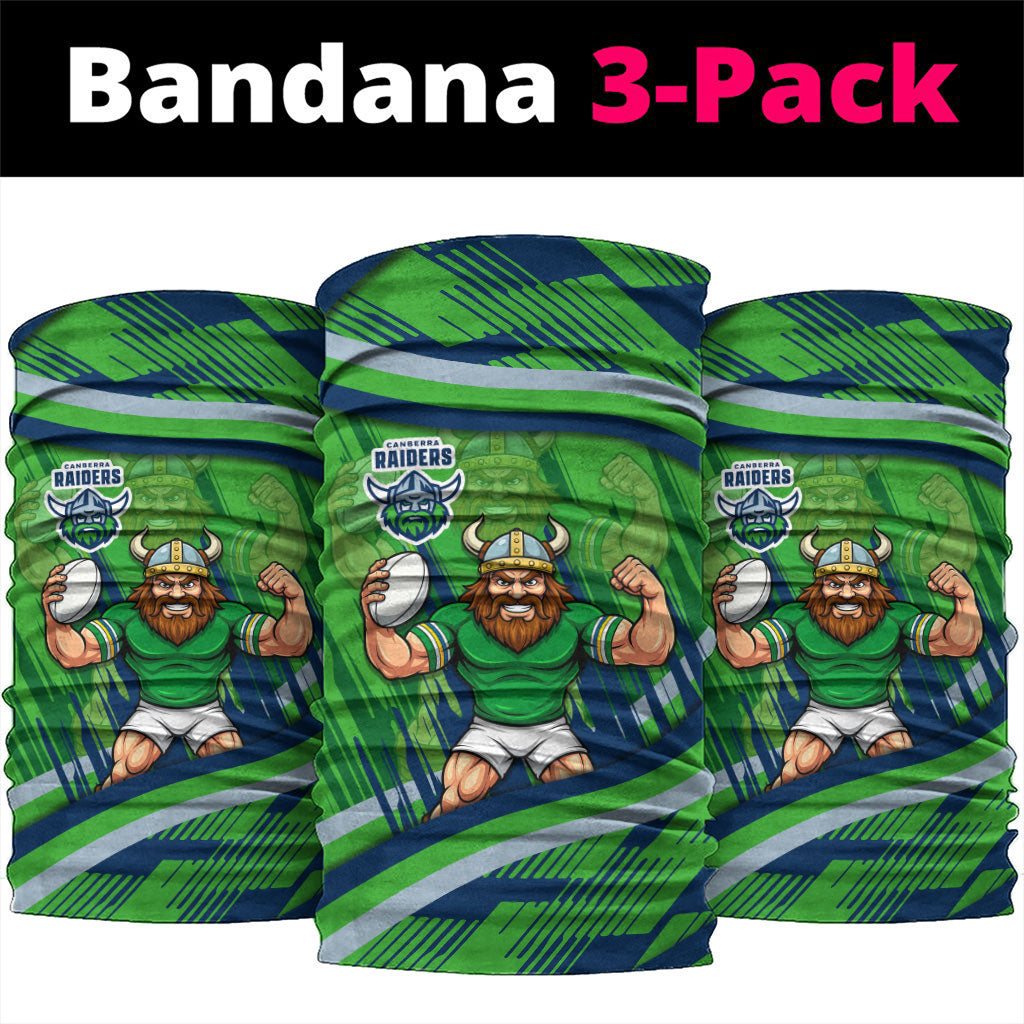 Canberra Raiders Rugby Mascot Neck Gaiter Fierce Athlete Graphic in Sports Style