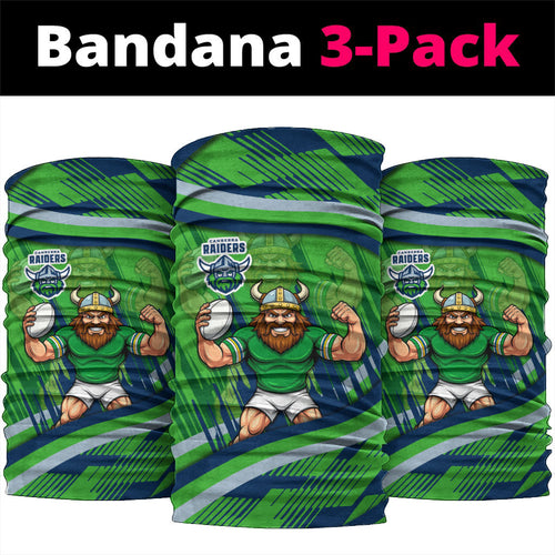 Canberra Raiders Rugby Mascot Neck Gaiter Fierce Athlete Graphic in Sports Style