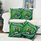 Canberra Raiders Rugby Mascot Pillow Cover Fierce Athlete Graphic in Sports Style