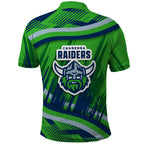 Canberra Raiders Rugby Mascot Polo Shirt Fierce Athlete Graphic in Sports Style