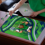 Canberra Raiders Rugby Mascot Puzzle Fierce Athlete Graphic in Sports Style