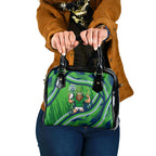 Canberra Raiders Rugby Mascot Shoulder Handbag Fierce Athlete Graphic in Sports Style
